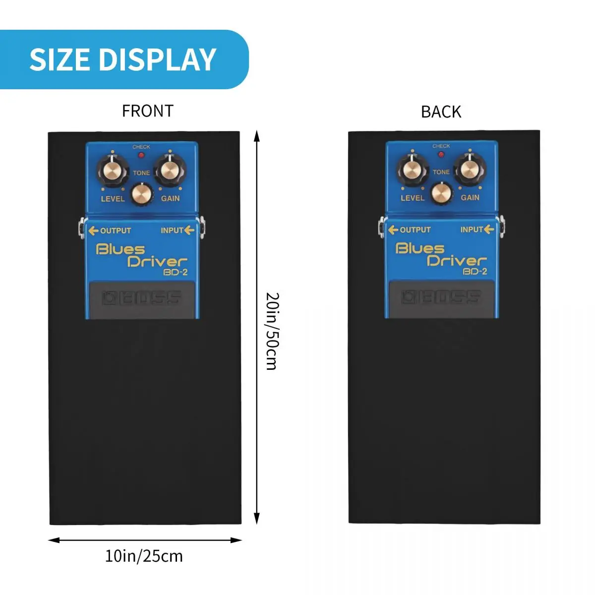 Boss BD-2นักขับบลูส์โอเวอร์ไดร์ฟกีตาร์บลูส์เบรกเกอร์เหยียบสกปรกคอสนับแข้งพิมพ์หน้าผ้าพันคอขี่จักรยาน unisex