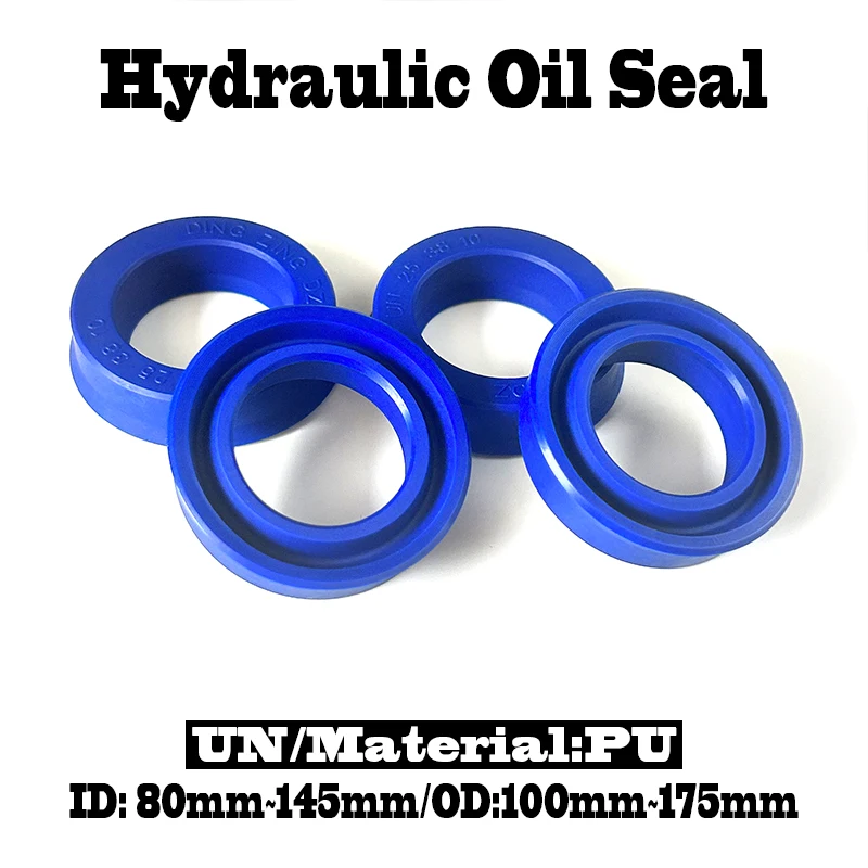

Professional Blue Polyurethane UN Hydraulic Oil Seal for Engineering Machinery PU Seal Ring ID 80mm~145mm OD 100mm~175mm