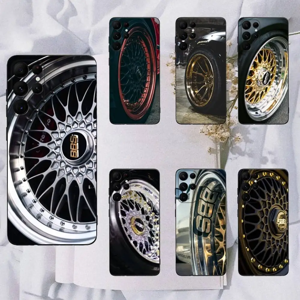 

Bbs-S car wheels Phone Case For Samsung Galaxy A13,A21s,A22,A31,A32,A52,A53,A71,A80,Soft Black Shell