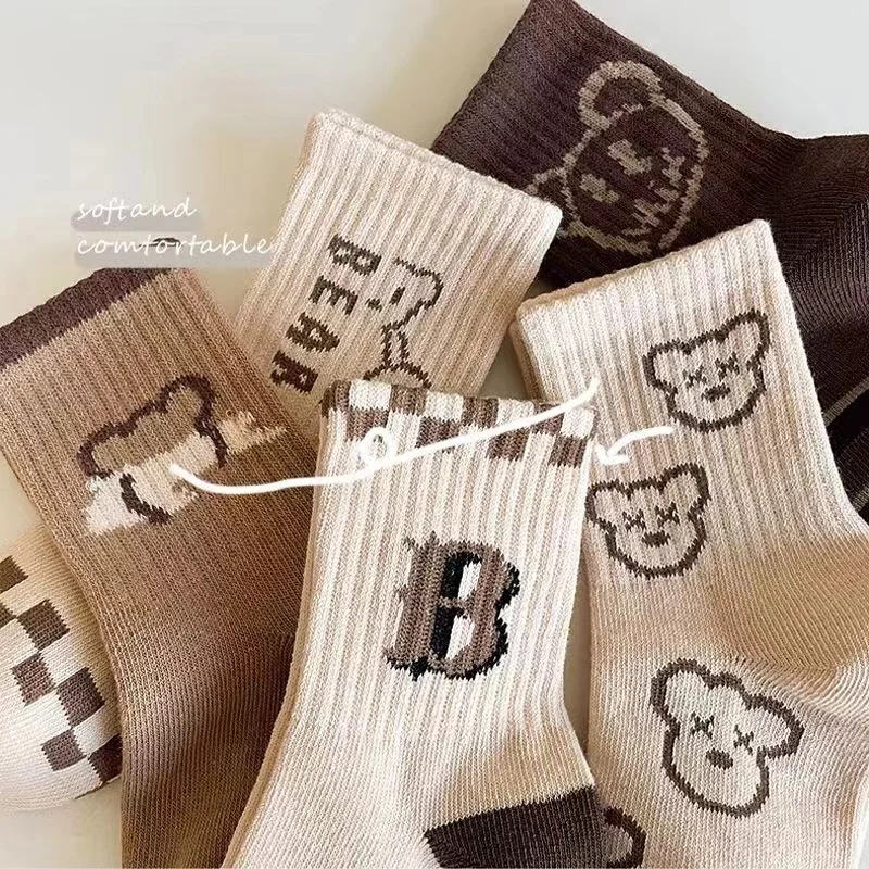 5 Pairs / Lot Kids Socks New Spring Summer Autumn And Winter Breathable Mesh Boys Girls Socks 3- 11 Year Children Socks