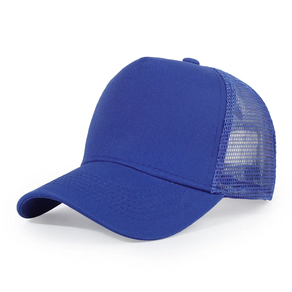 Neue 5-teilige Mesh-Baseballkappe für Erwachsene, Hip-Hop, gebogene Snapback-Hüte, Sommer-Sonnenschutz, Sonnenhut, einfache Trucker-Kappe, Werbung – Detail 19