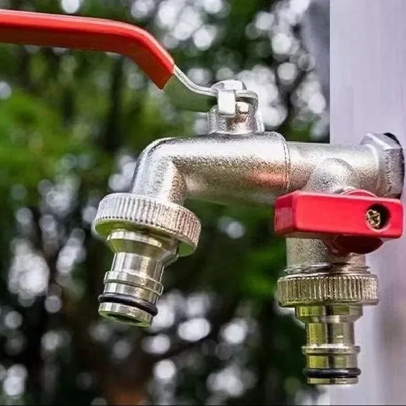 

Garden Tools Brass Water Faucet 1/2" Male & Female Thread Easy On/Off Lever Handle Outdoor Watering Tap Ball Valve
