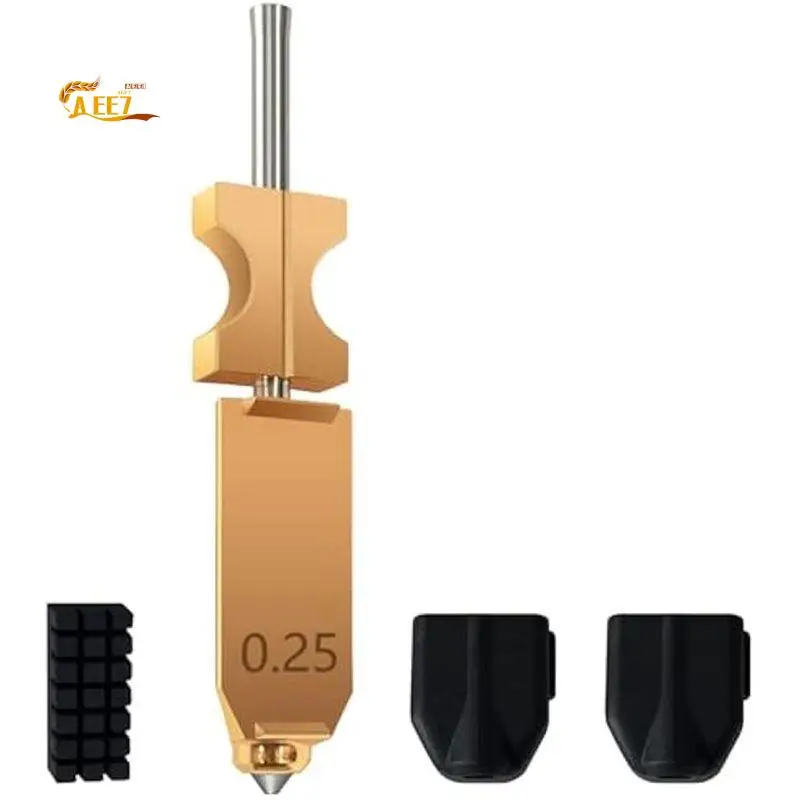 

AEE7-For FLASHFORGE AD5X Upgraded 0.25Mm Hotend 3D Printer Nozzle Assembly- Extra 2PCS Silicone Socks+ 1PC Nozzle Brush