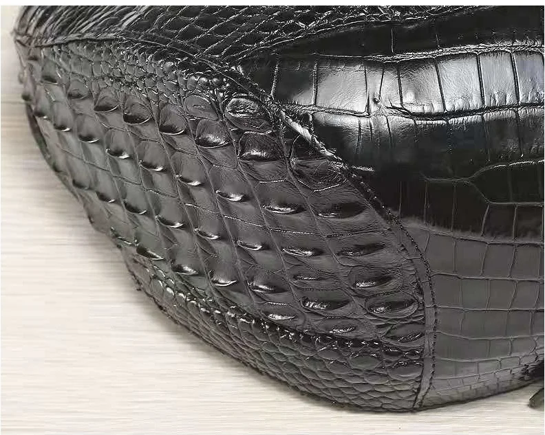 2022 new arrival Natural real crocodile skin beret natural leather hat men