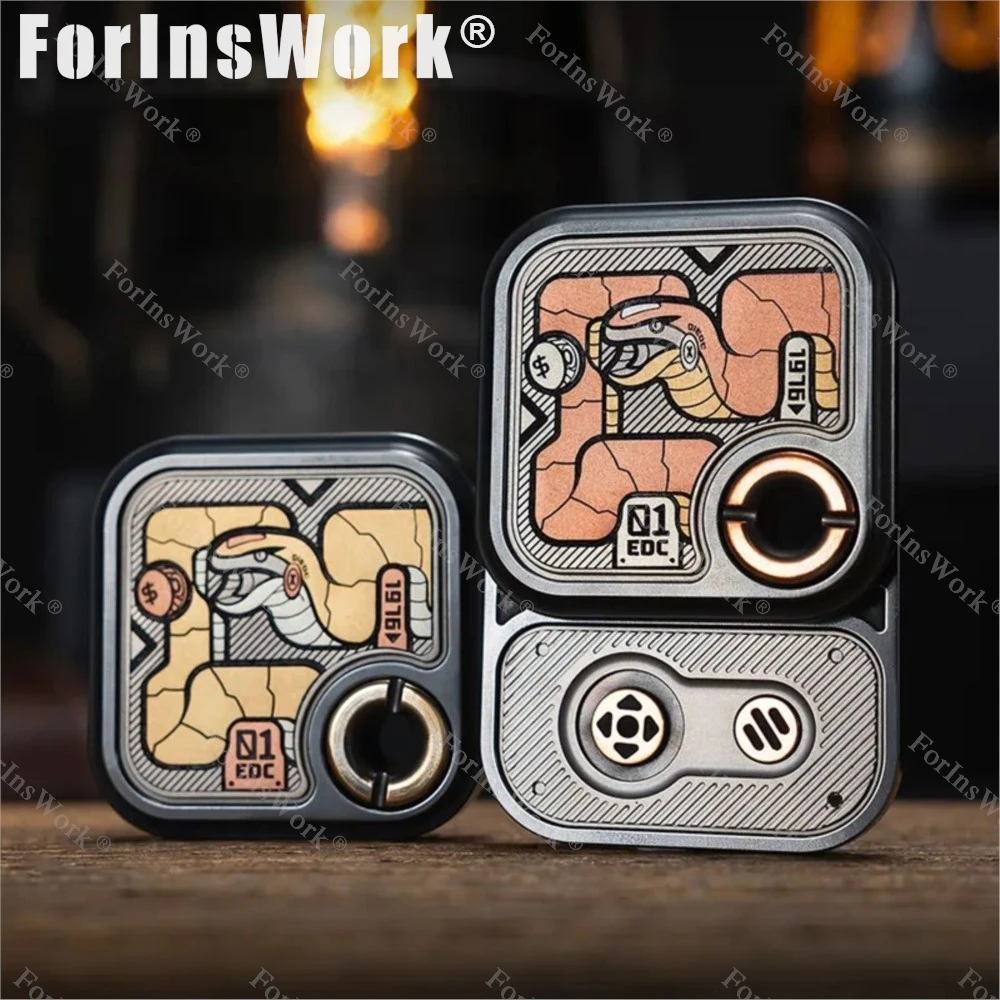 Shanghai edc mostrar 01edc cobra jogo cubos slider fidget mecânico alívio do estresse brinquedos ansiedade brinquedos de mesa de escritório limitada 66 pçs