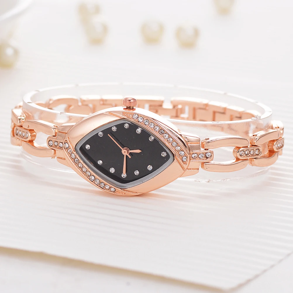 Diamond Bracelet Watch Women Rhinestone Rectangle Wrist Quartz Movement Fashion Gift Valentine Christmas NewYear Ladies Watches