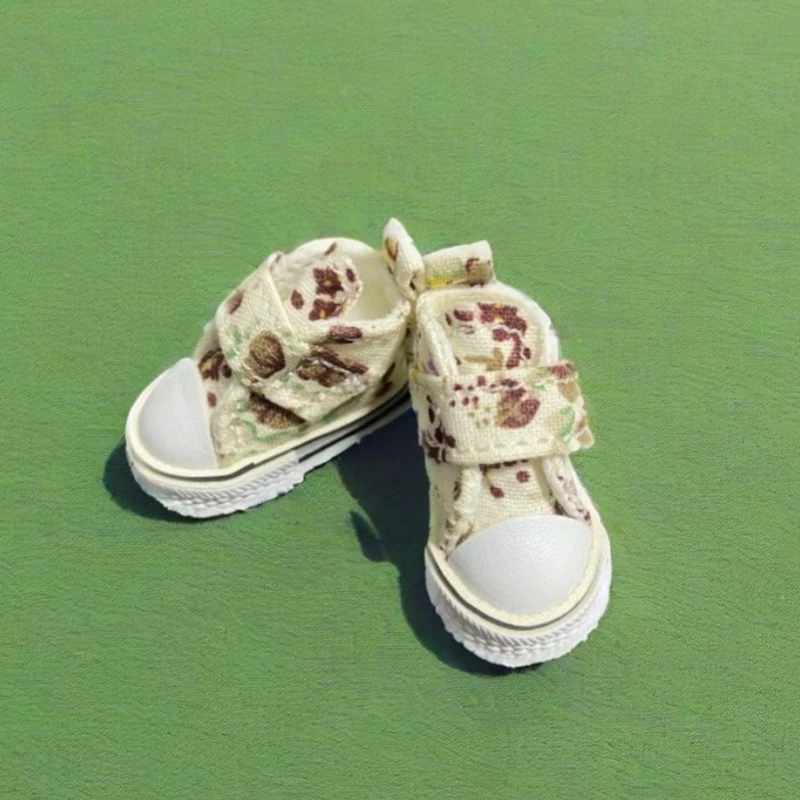 

Обувь для куклы Blyth Tilda 3,6 см, парусиновая обувь Blyth с цветочным принтом для обуви Blythe OB24 BJD 1/8 для KPOP, аксессуары для кукол с шарниром мяча