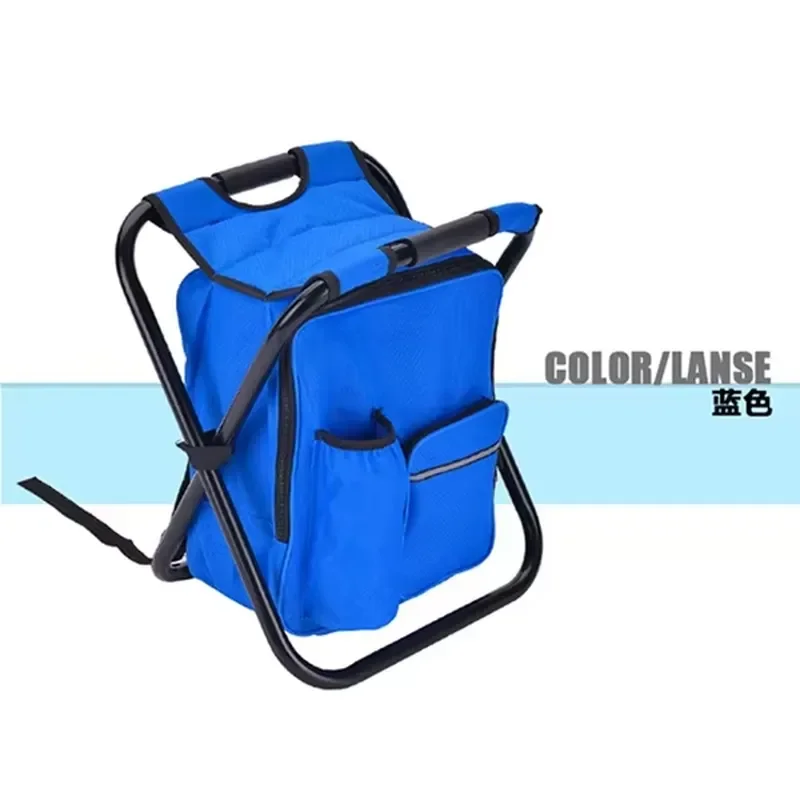 for Custom Color Logo 600D Oxford Fabric Eco-Friendly Stainless Steel Frame Durable Camping Hiking Fishing Chair Portable
