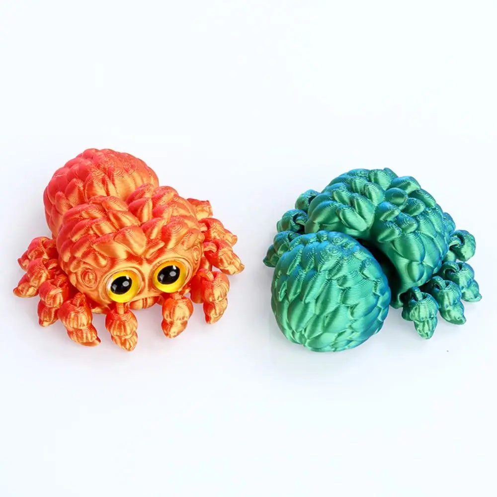 リアルなデザイン 3D プリントクモの装飾デスクトップサイズ家の装飾スタイル 3D プリントクモの置物カラフルな外観