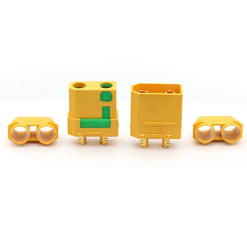 Amass ams XT90S plug anti-ignition hooded male and female head gold-plated 4.5mm battery ESC end model aircraft