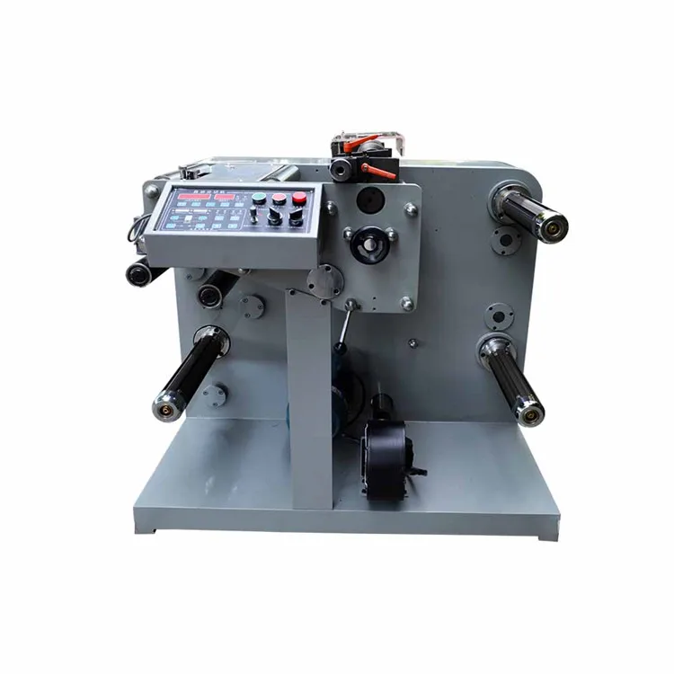 Automatic Self Adhesive Paper Sticker Roll Cutting Slitting Rewinding Machine PVC Epoxy Label Cutter Slitter Rewinder