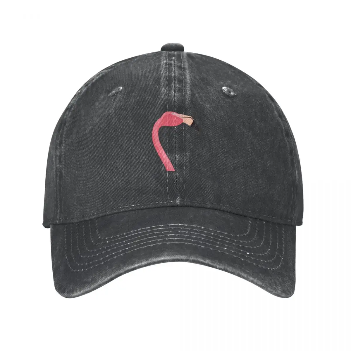 flamingo head minimalist artsy pink and blue Cowboy Hat fashionable Sun Cap Golf Wear Men Women's