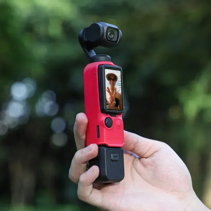 เคสป้องกันซิลิโคนนิ่มสำหรับ DJI OSMO Pocket 3, อุปกรณ์เสริมกิมบอลกันตกสามารถซักได้