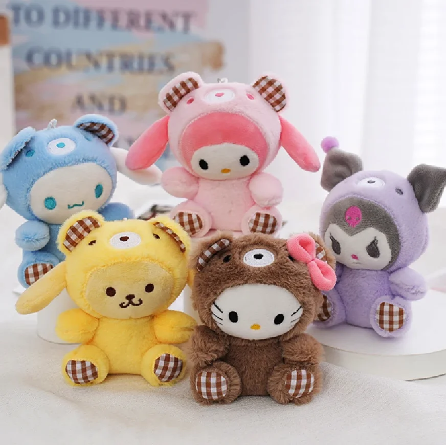 Sucette bébé Sanurgente Cradle, jouet en peluche, Hello Kitty, Hanggolia don Mymelody Kuromi Cinnamoroll Pochacco, dessin animé Anime, cadeaux pour filles