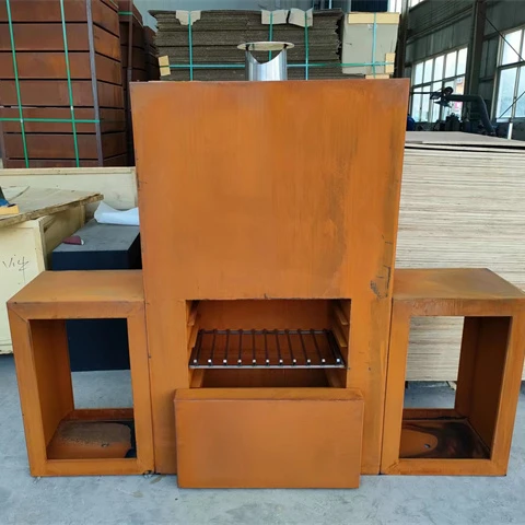 Corten Steel extra Large Outside Fireplace Fireplace Modern Wood Heaters Biofireplace