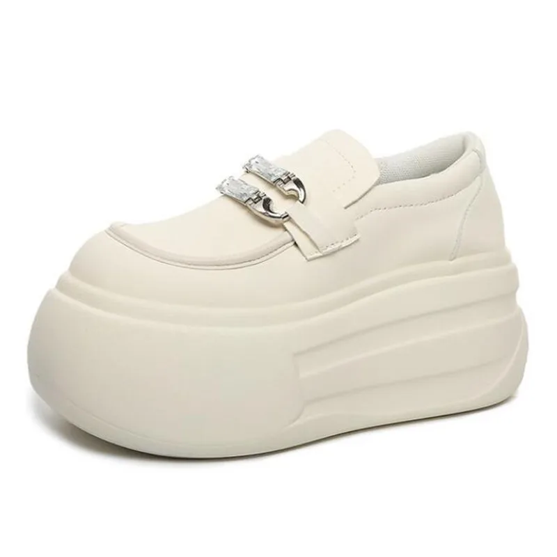 منصة الشقق الصنادل النساء أحذية رياضية أحذية حذاء بدون كعب 2026 الاتجاه مصمم ربيع جديد الجلد المدبوغ الراحة المشي Zapatos Mujer #2