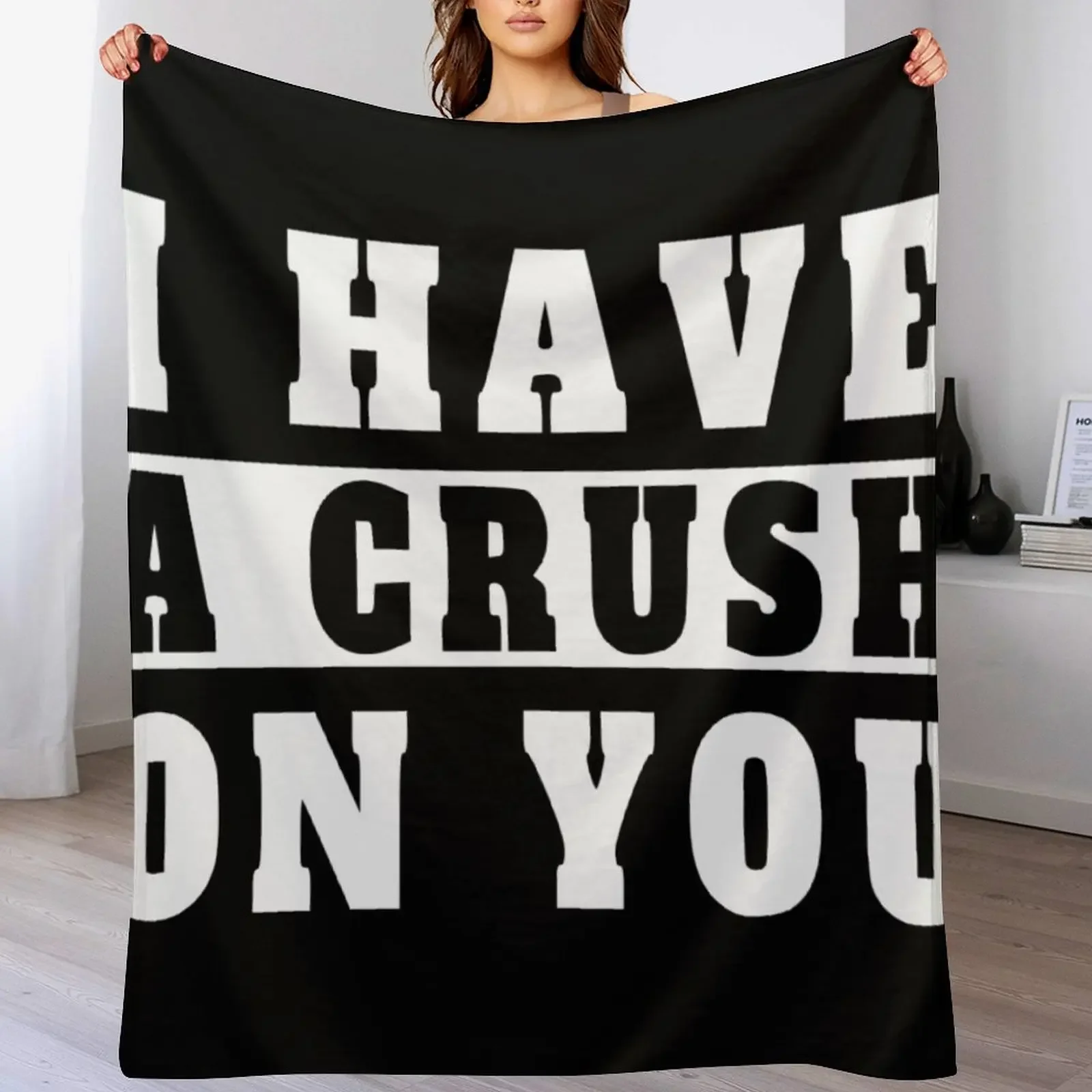 

i have a crush on you Throw Blanket for sofa Hairys Thermal Summer Blankets