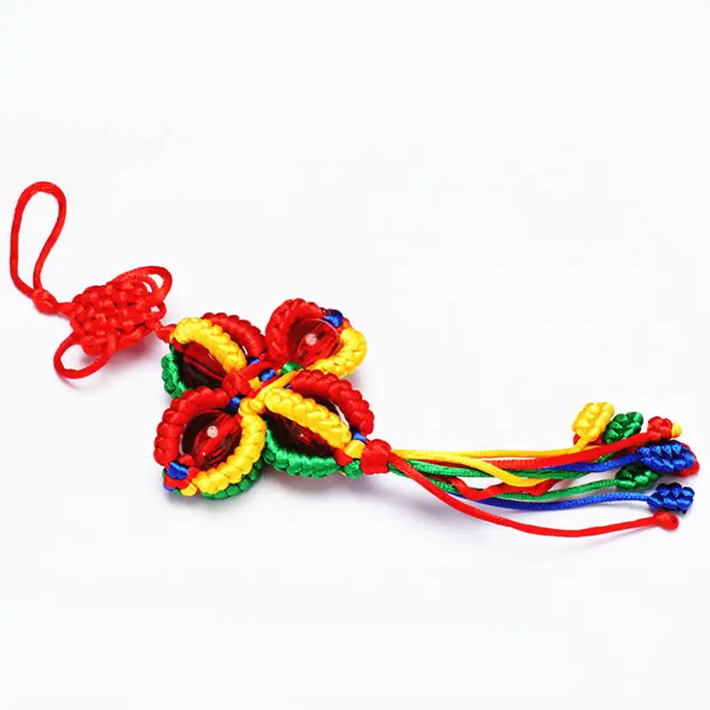 Tibetan Cross Dorje Amulet King Kong Knots Hanger With Chinese Knot for Family Decor