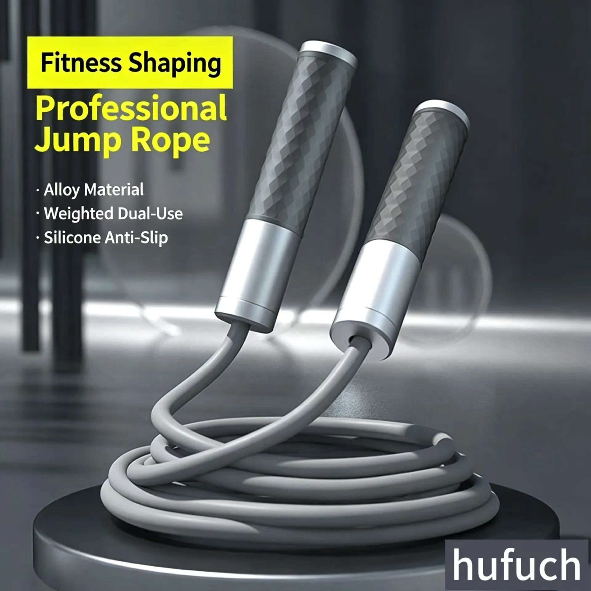 Heavy Duty Weighted Jump Rope Alloy Handle with Ball Bearing Thickened Skipping Rope for Adult Fitness Body Shaping Workout