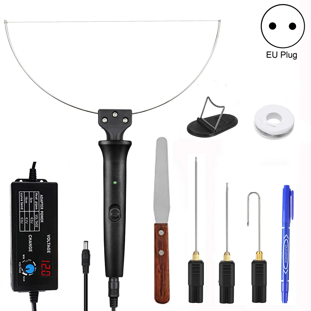 

10pcs Foam Cutting Pen with Digital Display Thermostat Electric Styrofoam Cutting Tool 0-27W Hot Wire Cutter for Foam Carving
