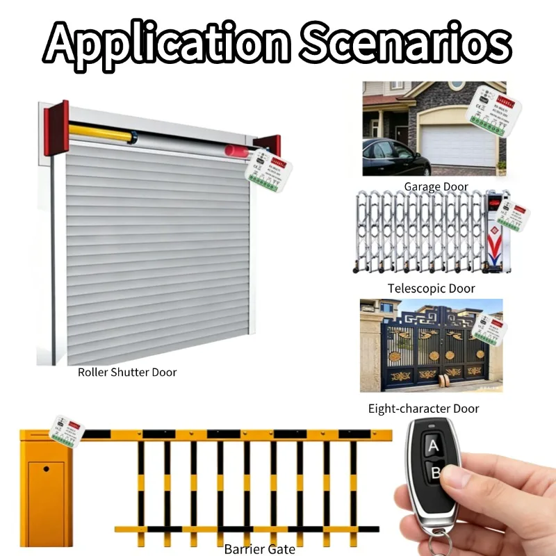 RX MULTI Tuya WIFI 300-868 MHz Garage Door Remote Control Receiver 433MHz 868MHz AC DC 9-30V 85-250V Smart Switch Module Opener