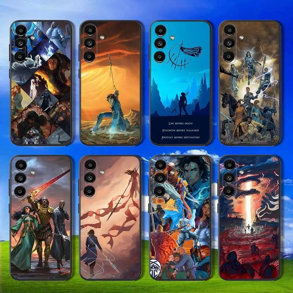 

Phone Case For Samsung Galaxy A13,A21s,A22,A31,A32,A52,A53,A71,A80,Stormlight Archive Knights Soft Black Shell
