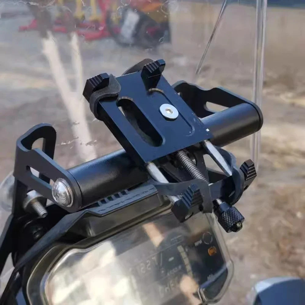 دراجة نارية الزجاج الأمامي رفع تعديل دعم حامل هاتف لتحديد المواقع والملاحة قوس لسوزوكي فستروم DL250 فولت-ستروم DL 250