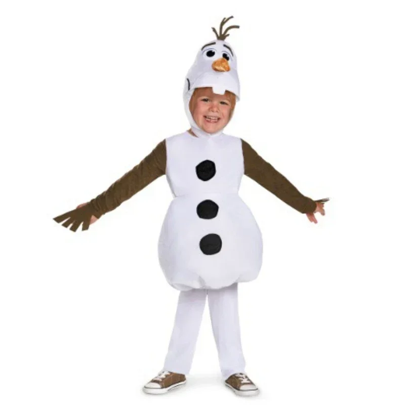 SUPER Funny Infant child Olaf Deluxe Halloween Costume (3-9Years)   3pcs 1set MN7