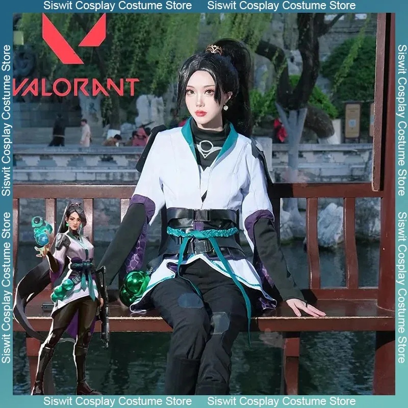 

Sage Cosplay Costumes Game Valorant Role Play Uniforms Suits Accessories Full Set Women Outfits Anime Carnival Party Dress Up