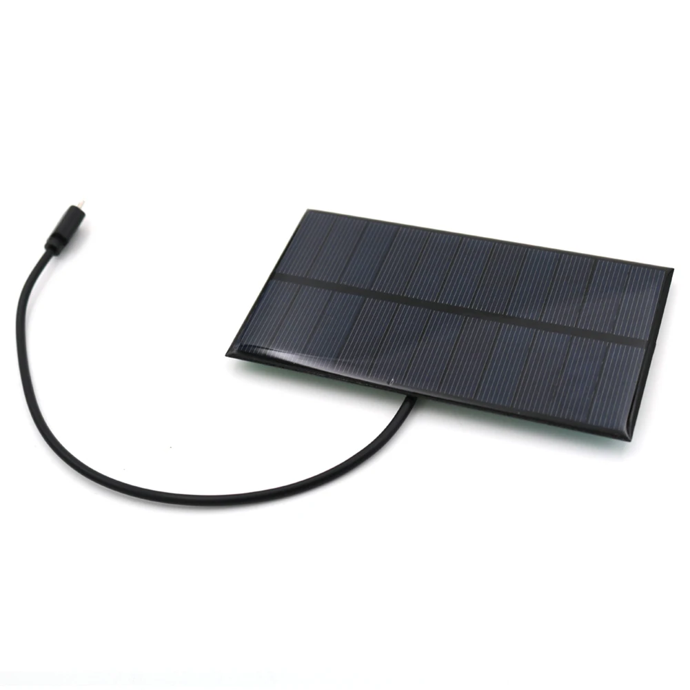 Outdoor Use Solar Panel Power Bank Compact Solar Charger Efficient 2W Output Lightweight Design Outdoor Adventure Gear