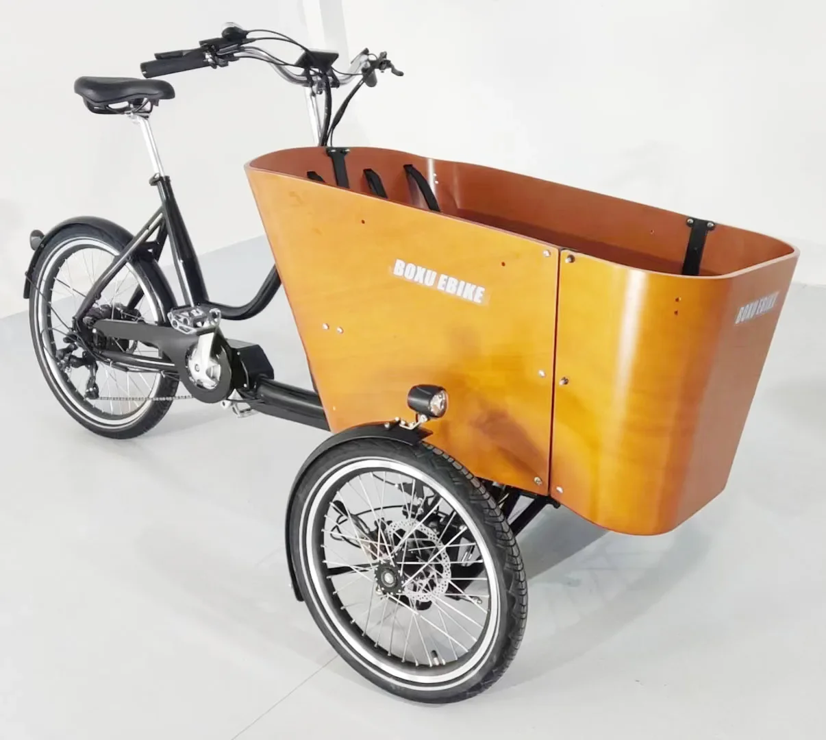 36V250W Electric Cargo Bike Swing Balance Device 26 Inch Electric bakfiets/cargobike Boxu TD-S4 Customized Belt drive