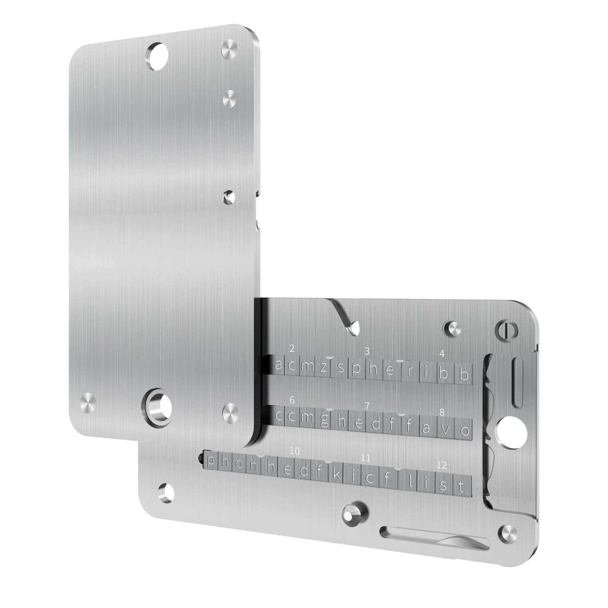 씨드 프레이즈 메탈 스토리지 (콜드 월렛용) – 암호화폐 복구를 위한 안전한 스테인리스 백업 플레이트