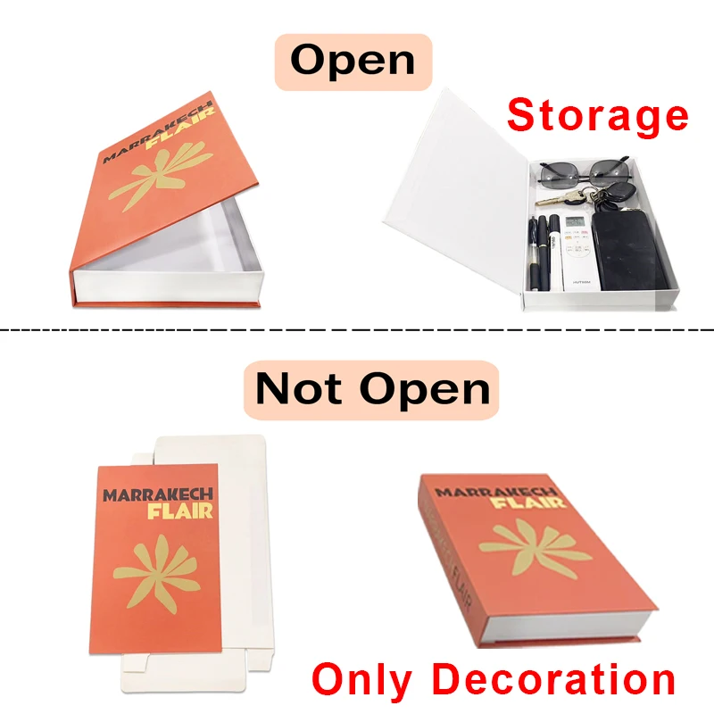 Luxury Fake Book For Decoration Living Room Decorative Coffee Table Boho Bedroom Bookends Storage Box Decor Van Gogh Islam Monet