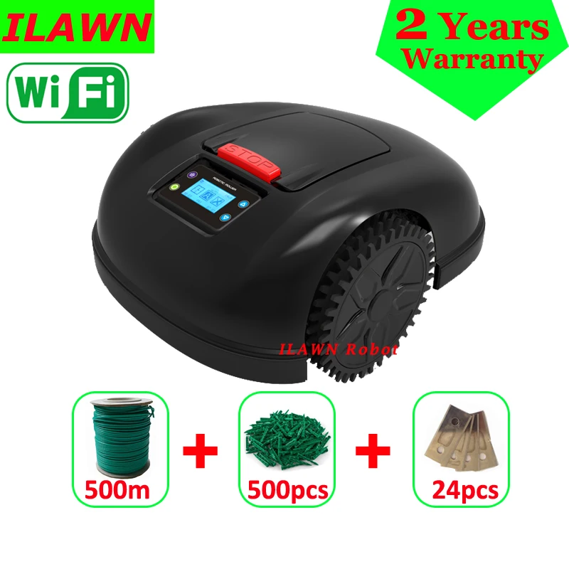 

WIFI APP Control Robot Lawn Mower Tractor E1600T with 500m wire+500pcs pegs+24pcs blades