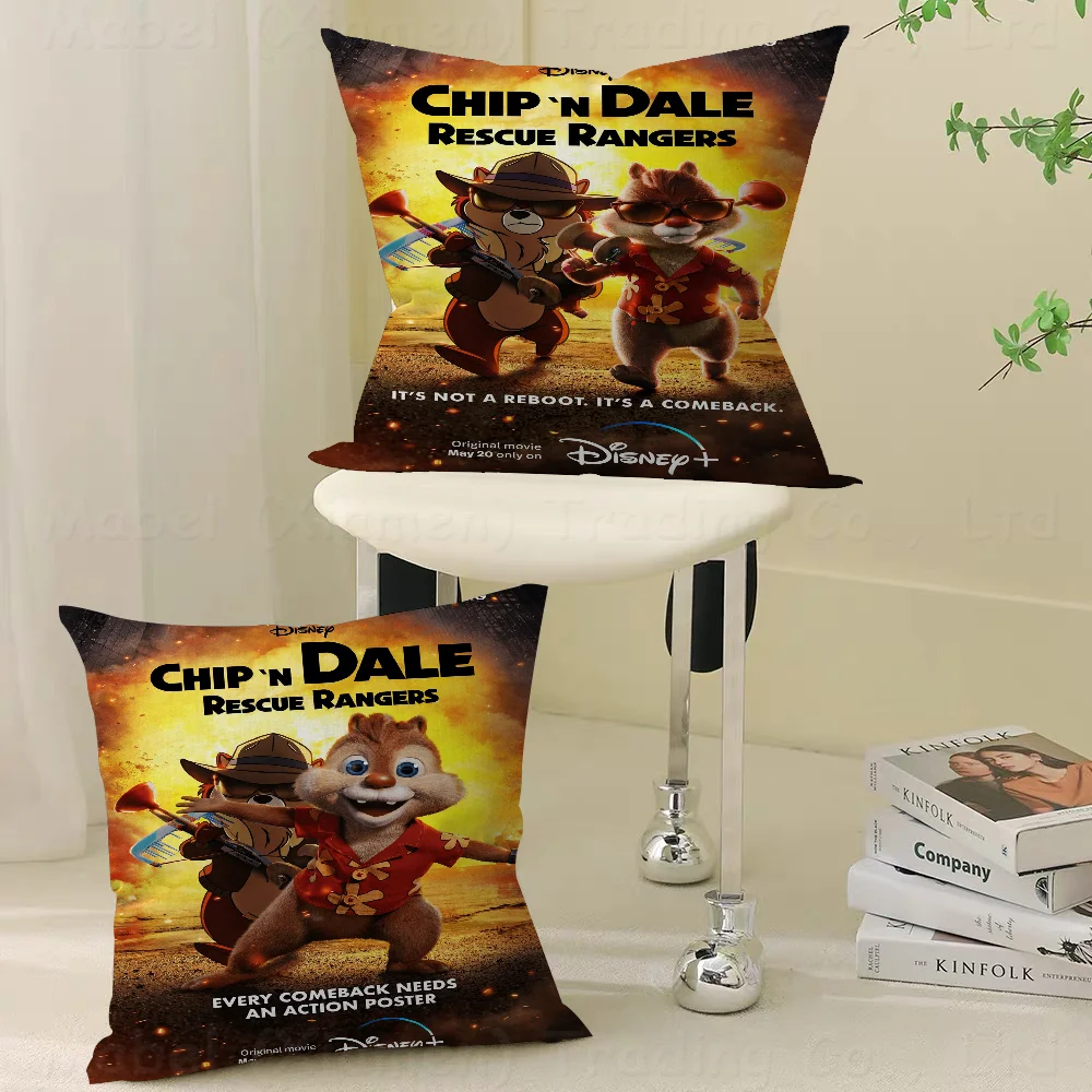 

Cartoon Chip 'n' Dale Rescue RangersPersonalized Picture Text Home Decorative Pillows Household Gifts 45x45cm