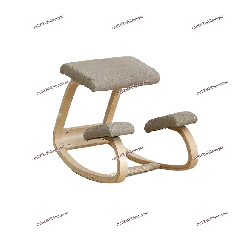 Wooden Sitting Correction Chair Human Function  Cervical Correction  Home Office Fitness Yoga Chair