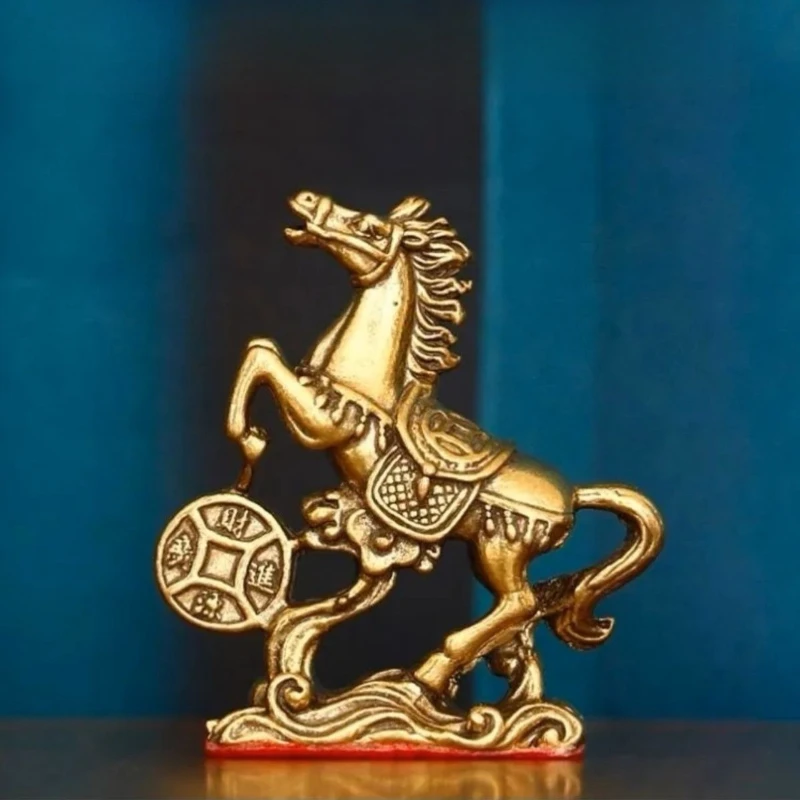 

Твердая латунь ручной работы, багатство, лошадь, латунные украшения, декор для прихожей, богатное богатство, изысканные подарки, украшение для дома
