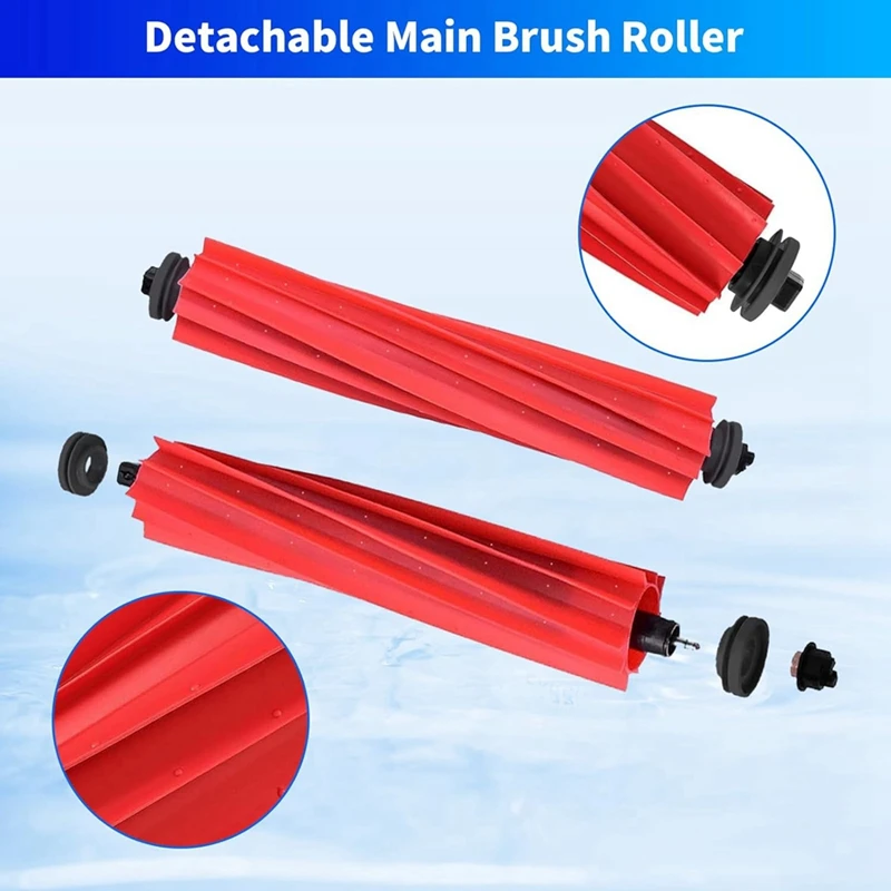 ملحقات بديلة للمكنسة الكهربائية Roborock S7 Maxv Ultra / S7 Pro Ultra، مجموعة ملحقات تتضمن مرشح فرشاة الأسطوانة