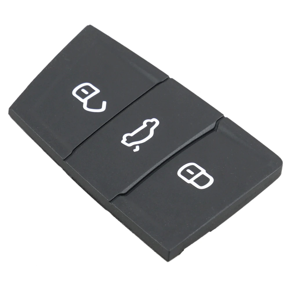 Almohadilla de goma de repuesto para llave de coche, 3 botones, compatible con Golf/Skoda Octavia Seat Leon Ibiza