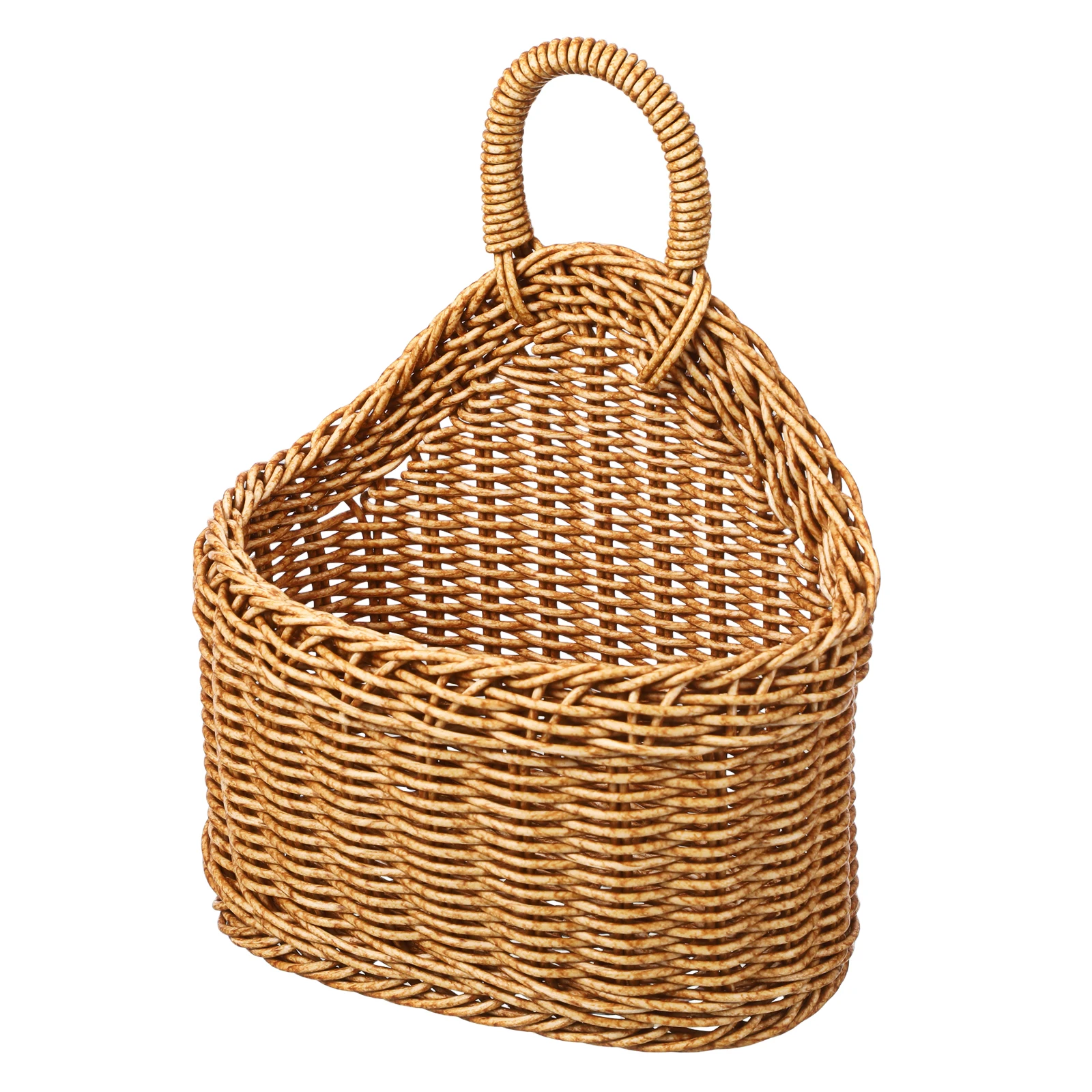 سلة تخزين المطبخ المنسوجة سلة معلقة بلاستيك قوي الثوم والزنجبيل صندوق تخزين البيض حامل سعة كبيرة