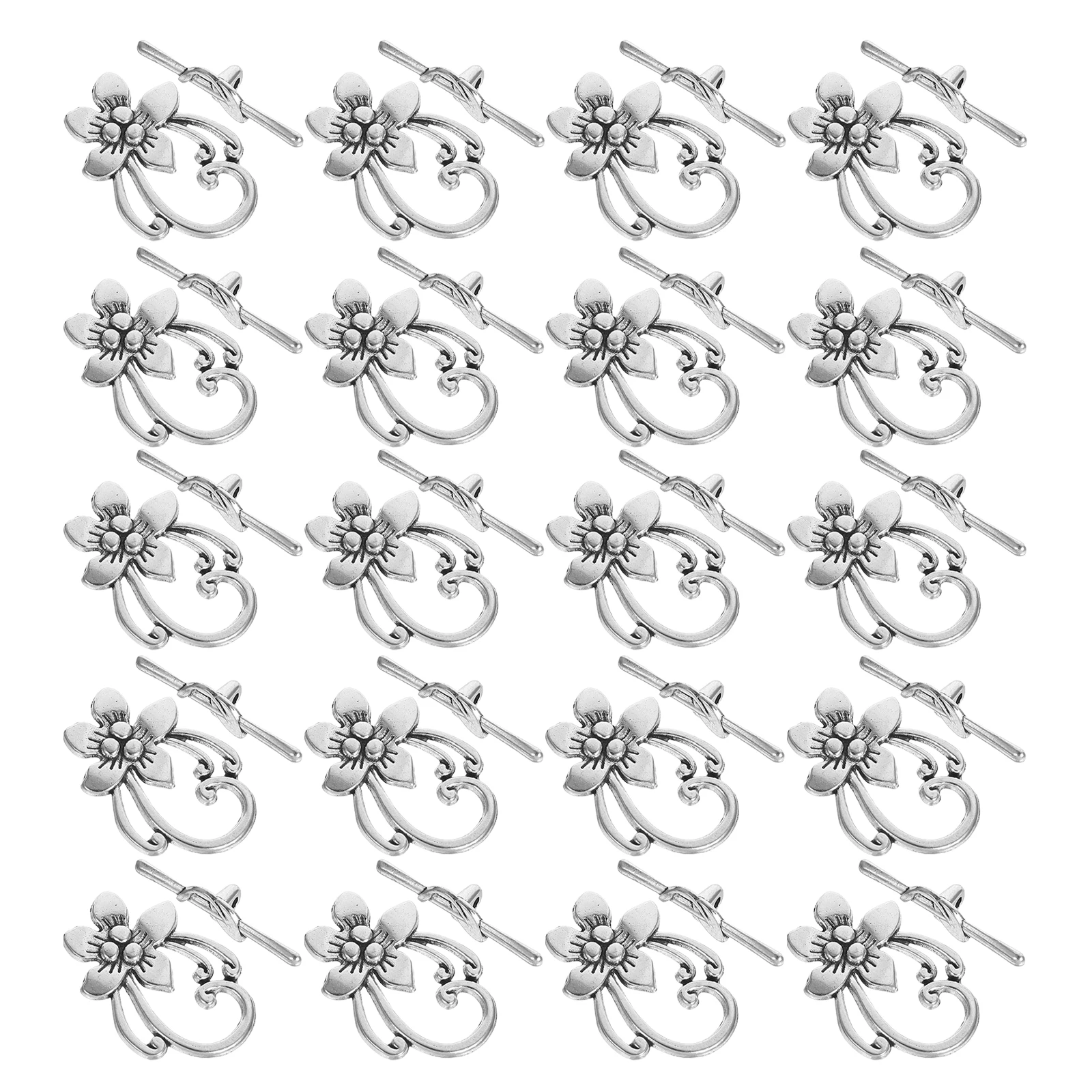 

20 Pcs Toggle Clasps Vintage Bracelet Connectors Alloy Bracelet Connector Jewelry Making Closures Crafts Chic Design