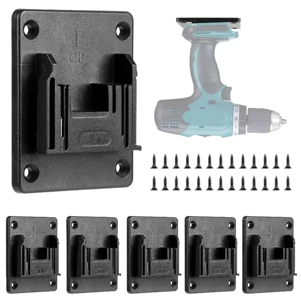 Wall Mount Electric Tool Holder Multifunctional Battery Holder Bottom For Makita/Bosch 18V Power Mount Storage Fixing Drill Tool