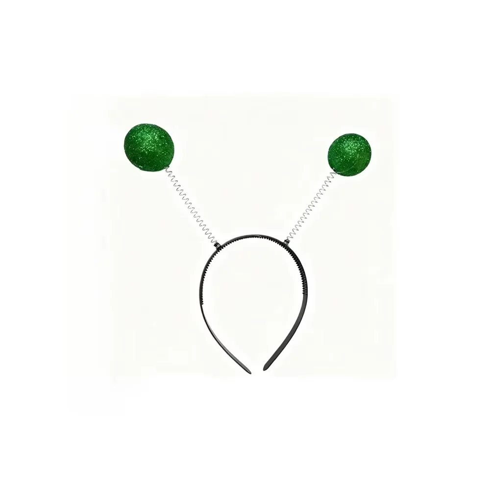 PESENAR Alien Theme Party Accessory Set - Green Glitter Ball Headband & Rainbow Lens Alien Sunglasses image 5