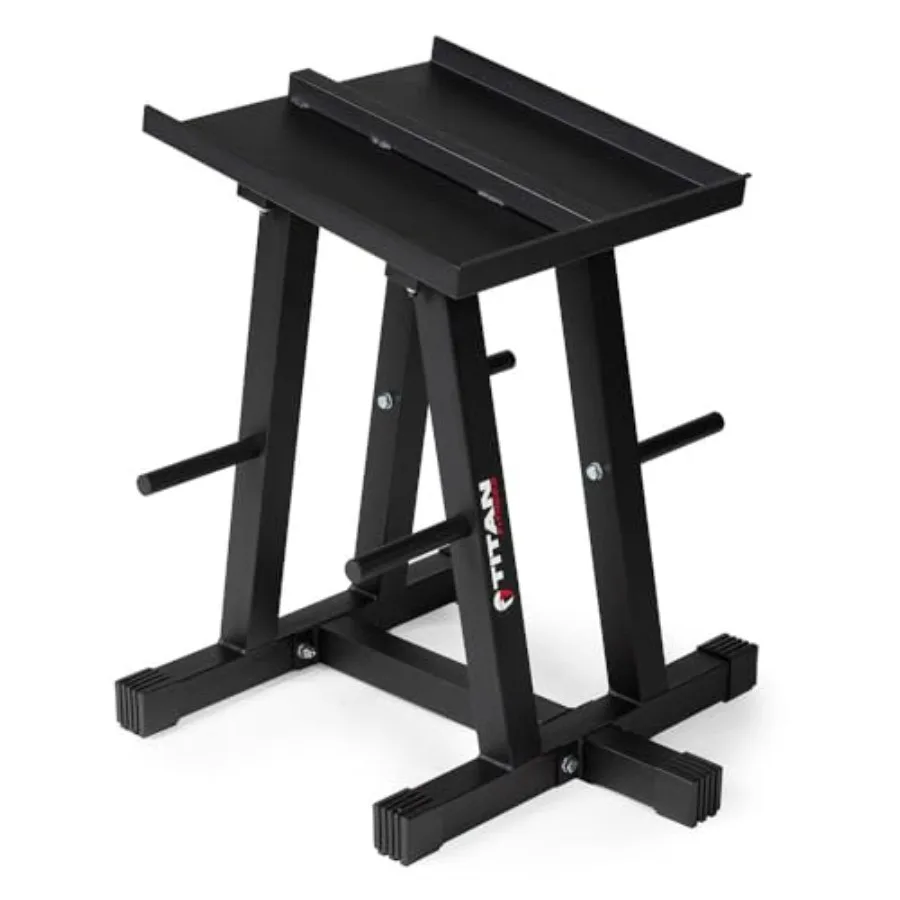 Titan Fitness Dumbbell Stand And Plate Tree 260 Lb Capacity…