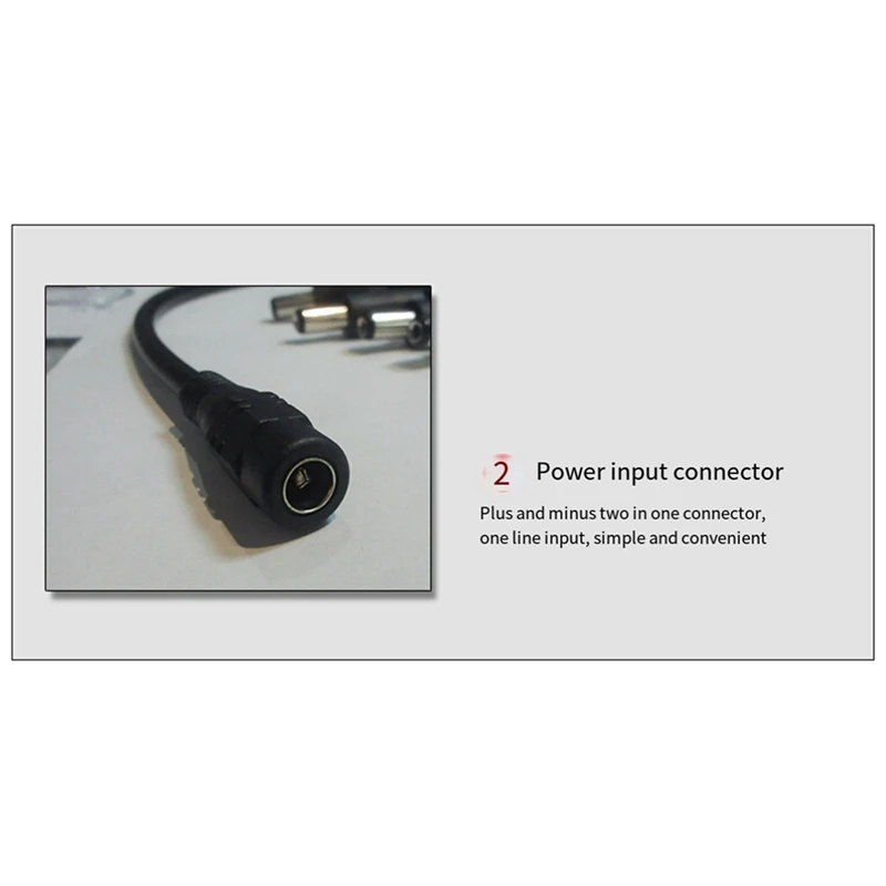 DC 1 In 4 Power Cable 1 In 4 Out Branch Cable 12V To Centralized Power Supply Monitoring Camera Replacement Parts