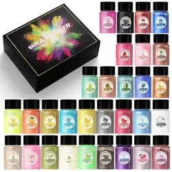 10g Pearlescent Mica Powder Epoxy Resin Dye Colorant Pigment Pearl Powder DIY Glitter Candle Dye Making Material