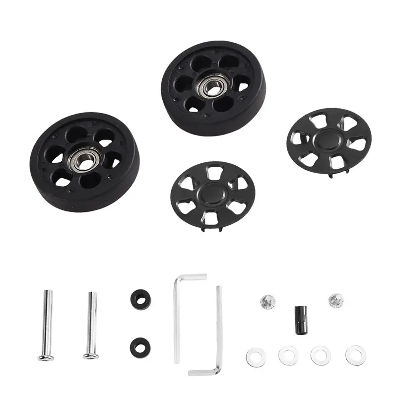 ABRU-For Replacement Travel Suitcase Caster 50X12mm Luggage Wheels 2PCS With Low-Noise Rolling Bearings