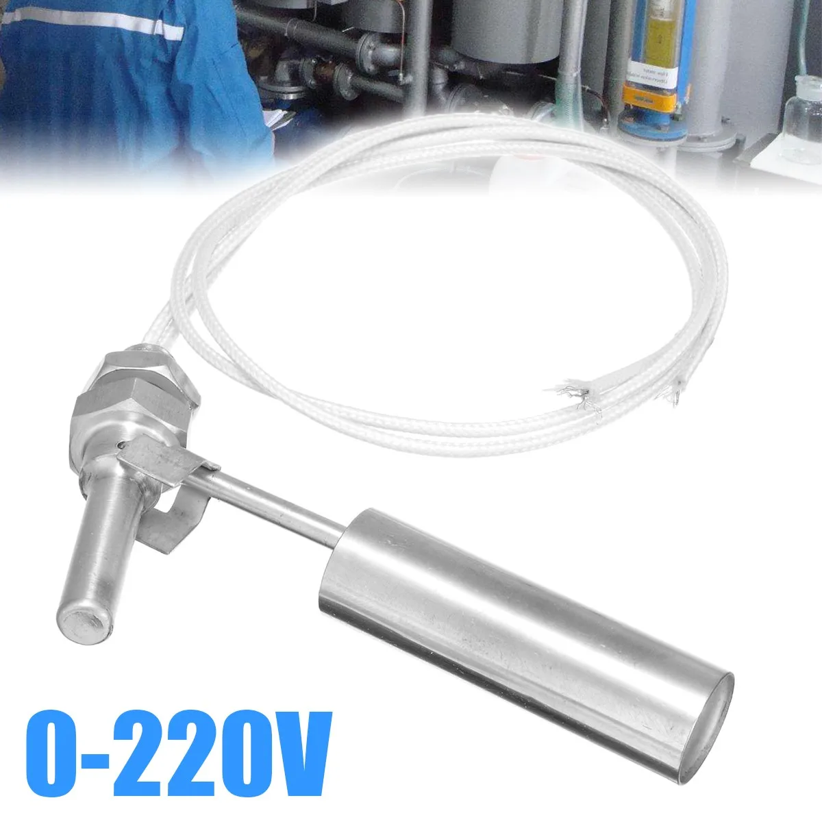 Float Switch Stainless Steel Water Tower Tank Liquid Water Level Controller Sensor 30W 220V AC Or DC M10 Thread