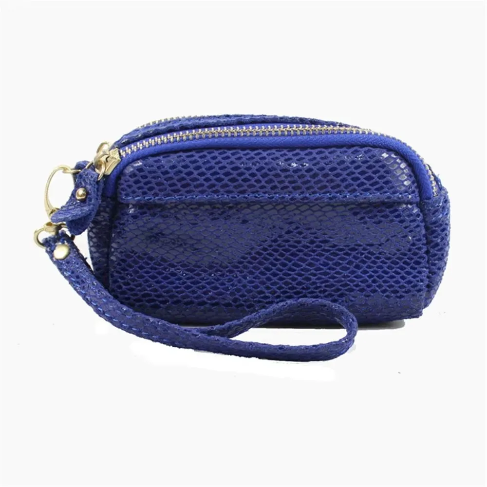Luxury brand Women&men coin purse serpentine zipper mini Ladies Wallet leather cowhide Design Clutch Coin Pocket Card Holder