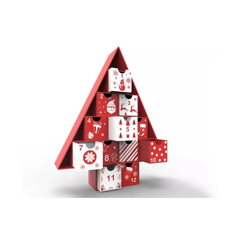 Customization.Advent Calendar Box Recycled Gift Boxes Christmas Mailer Box Design Supplier Custom Packaging